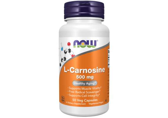 Now 500mg L Carnosine 50Capsules Supplement