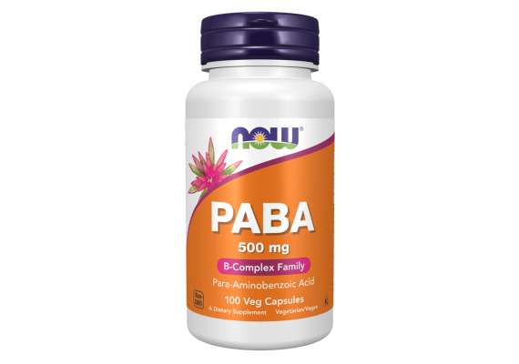Now 500mg PABA 100Capsules Supplement
