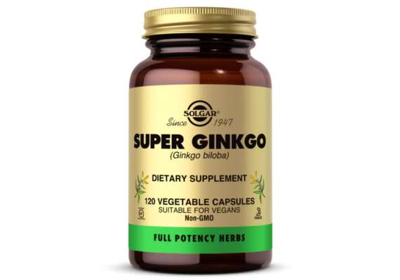 Solgar Ginkgo Biloba 60mg Extract 120 Vegetable Capsules Supplement