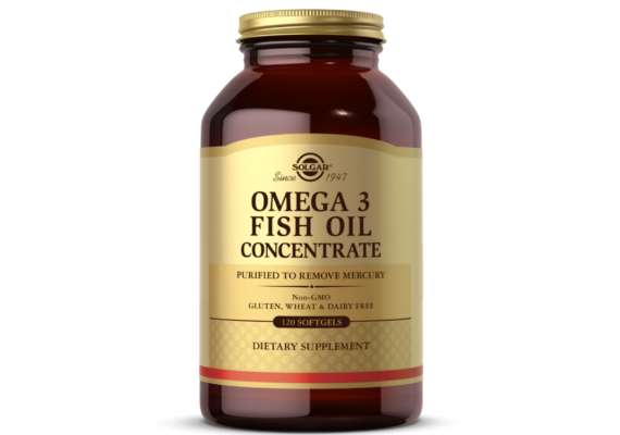Solgar Omega 3 Fish Oil Concentrate 120 softgels Supplement