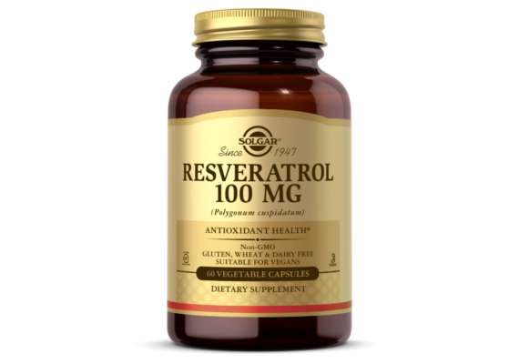 Solgar Resveratrol 100 mg 60 Vegetable Capsules