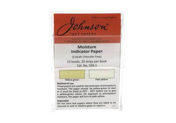 Johnson UK Moisture Indicator Paper 200 Leaves Packet
