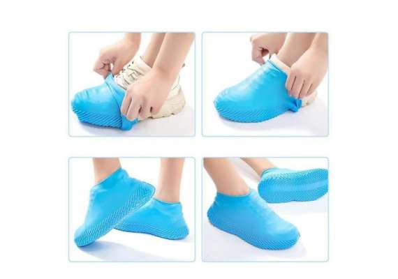 Generic One Pair Waterproof Silicone Shoe Covers, Shoe Size: Medium 