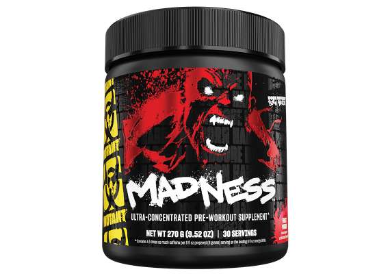 Mutant Madness 30Servings PreWorkout Supplement, Flavor: Fruit Punch