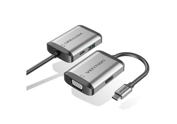 Vention Type-C to HDMI/VGA/USB3.0/PD Converter