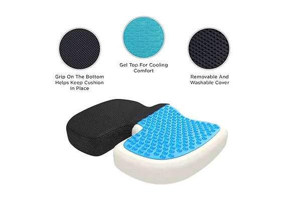 Orthoaid Memory Foam and Antislip Seat Cushion