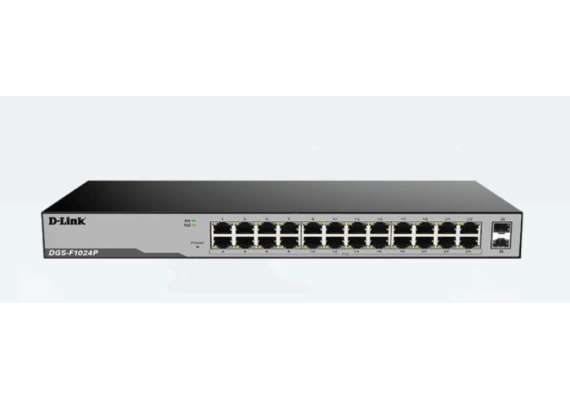 D-link DGS-F1024 24 Port Gigabit Unmanaged POE Switch