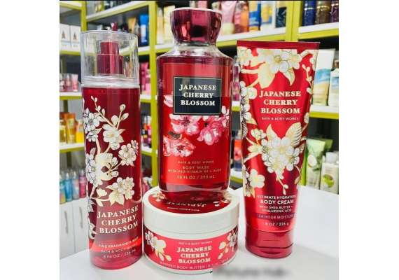 Bath and Body Works Japanese Cherry Blossom Bundle Set