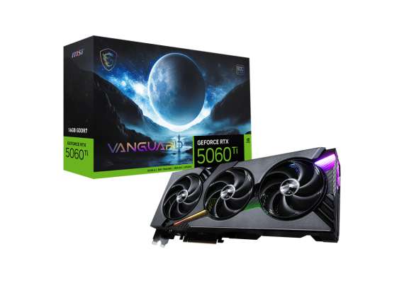 MSI GeForce RTX 5060 Ti 16 GB Vanguard SOC Graphics Card