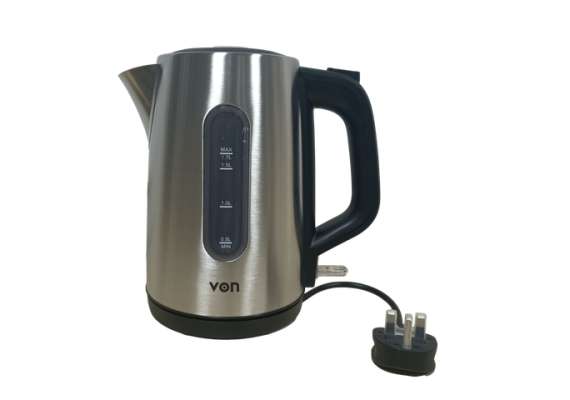 Von VKCL17SDX 1.7L  Stainless Steel Cordless Kettle