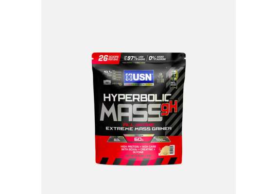 USN 2kg Hyperbolic Mass All In One Mass Extreme Gainer Supplement, Flavor: French Vanilla