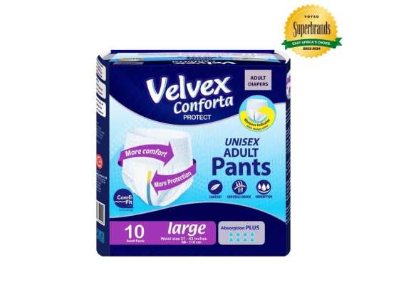 Velvex Conforta Four Pack Adult Pants, Product Size: Large (L)