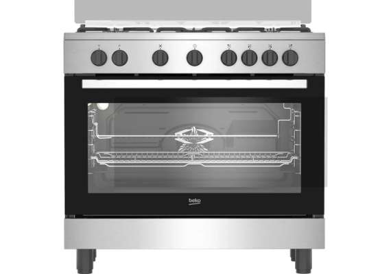 Beko BGM 12125 EX 4 Gas 1 WOK Burner 90cm Cooker