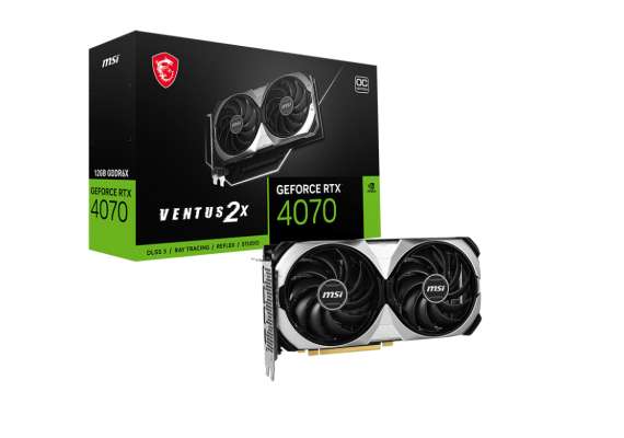 MSI GeForce RTX 4070 VENTUS 2X 12GB Graphics Card