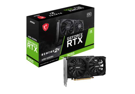 MSI GeForce RTX™ 3050 VENTUS 2X 6G OC Graphics Card