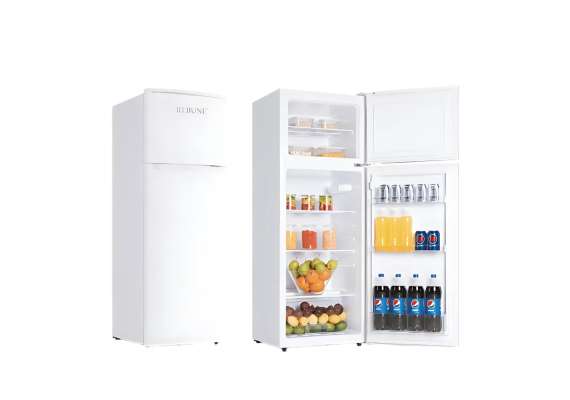 Rebune RE-BCD-118W 118L Double Door Refrigerator