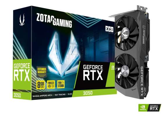 ZOTAC GAMING GeForce RTX 3050 ECO 8GB GDDR6 Graphics Card