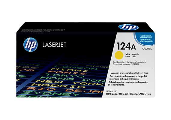 HP Q6002A 124A Yellow Toner Cartridge