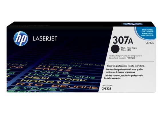 HP CE740A 307A Black LaserJet Toner Cartridge