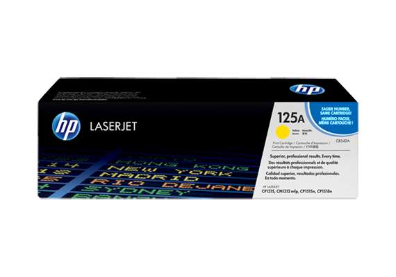 HP CB542A 125A Yellow LaserJet Toner Cartridge