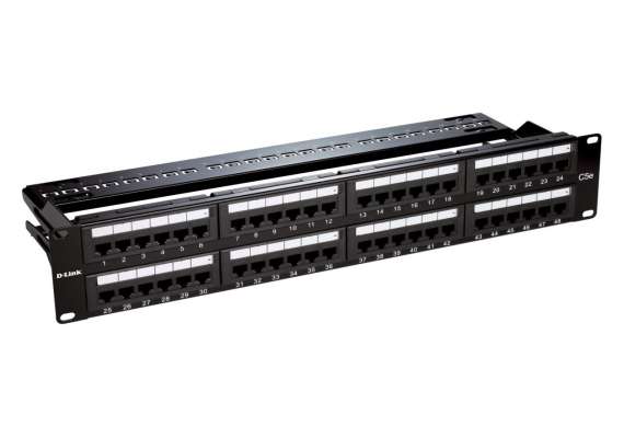 D-Link NPP-C62BLK481 CAT 6 48 Port Patch Panel