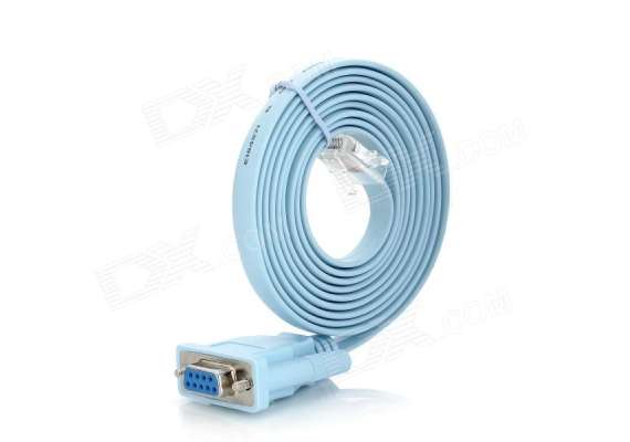 RJ45 to serial 9 pin console cable