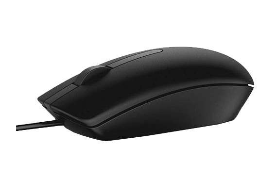 Dell MS116 Black Optical Wired Mouse
