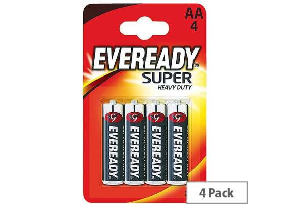 Eveready 12x4 AA Pack Black Battery