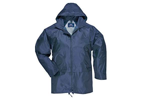 Plain Navy Blue Rain Coat