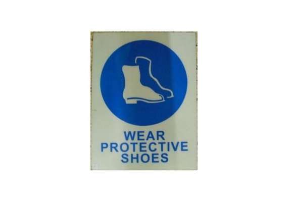 Wear Protective Shoes Sign
