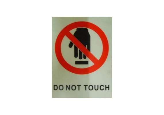 Do not Touch Sign