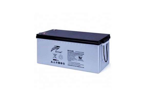 Ritar DG12-200 200AH 12V Deep Cycle MF Battery