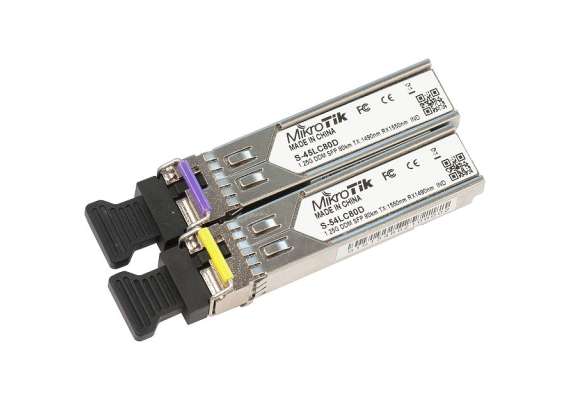 MikroTik 1.25G 80km S-4554LC80D SFP  Module(a pair)