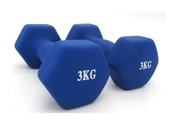 YDYBB 3 Kg Blue Rubber Dumbbell
