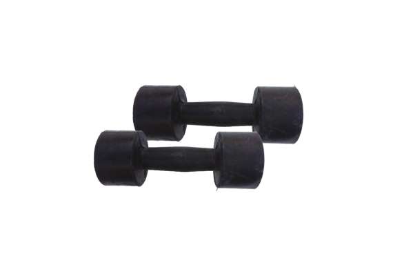 YDYBB 3 Kg Black Rubber Dumbbell