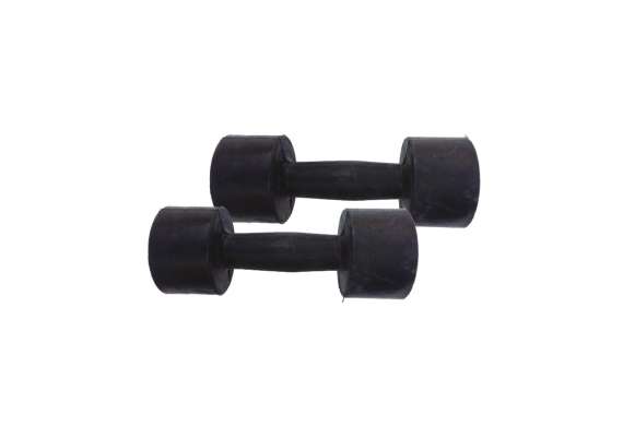 YDYBB 9 Kg Black Rubber Dumbbell