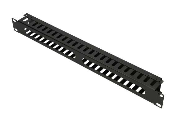 Extralink 1U Cable Manager with Metal Cover