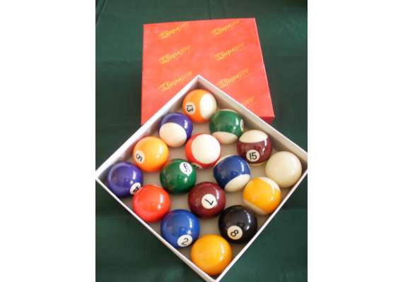 Supapro Striped Pool Balls Set