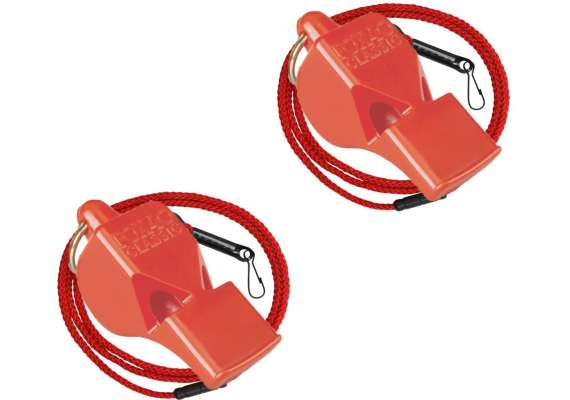 Fox 40 Red Lanyard Whistle
