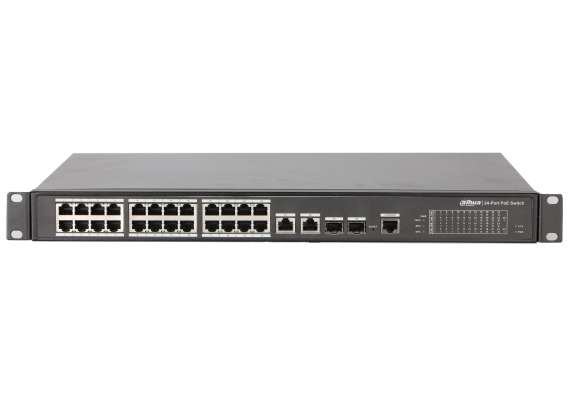 Dahua 24-Port Layer 2 Managed PoE Switch