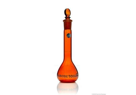 Borosil Amber 100ml Volumetric Flask