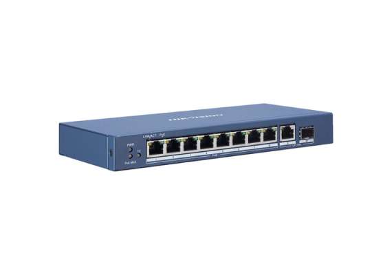 Hikvision DS-3E0510P-E 8-Port Gigabit PoE-Compliant Unmanaged Network Switch
