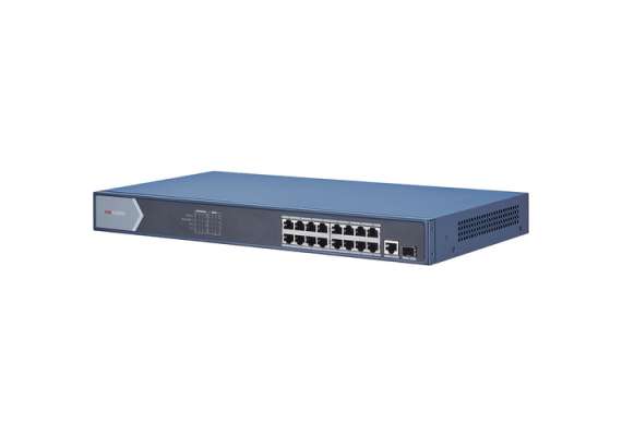 Hikvision DS-3E0518P-E 16-Port Gigabit PoE-Compliant Unmanaged Network Switch