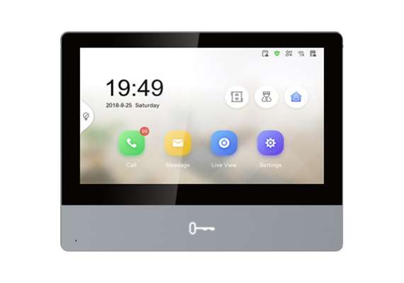Hikvision DS-KH8350-WTE1 Indoor Video Intercom Station with 7"Color Touchscreen