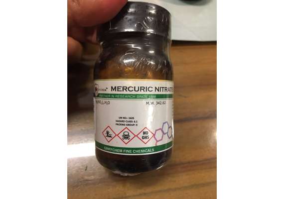 Griffchem 100g Mercuric Nitrate Analytical Reagent