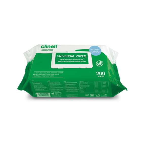 Clinell 200Pack Universal Wipes