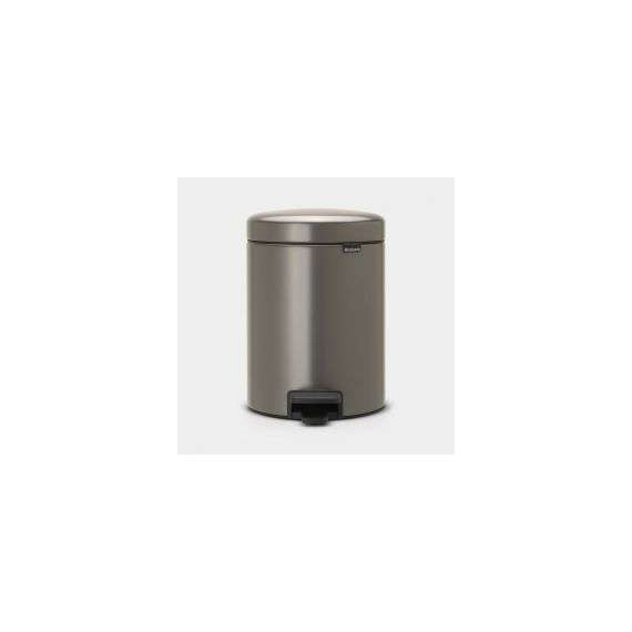 Brabantia Newicon 30L Pedal Bin, Product Capacity: 30L, Product Colour: Platinum