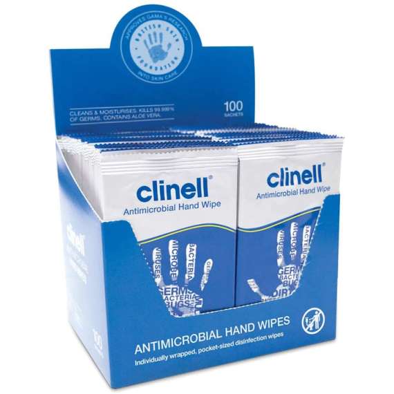Clinell Antimicrobial Hand Wipes, 2 image