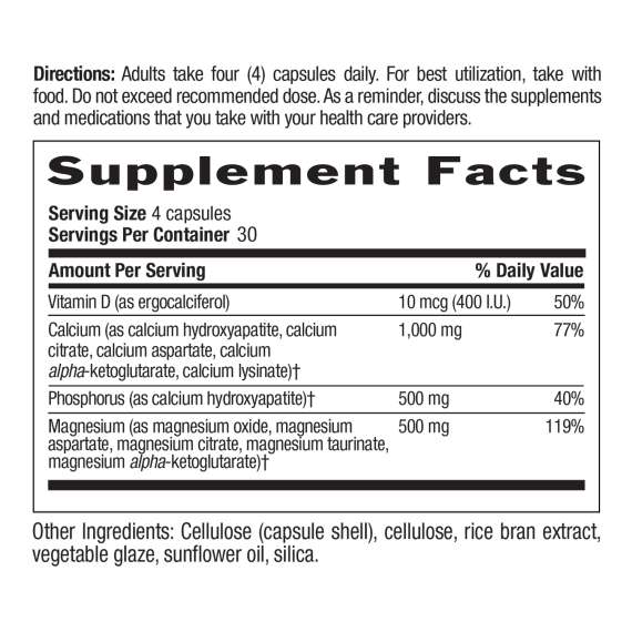 Country Life Calcium Magnesium with Vitamin D Complex 120 Capsules Supplement, 2 image