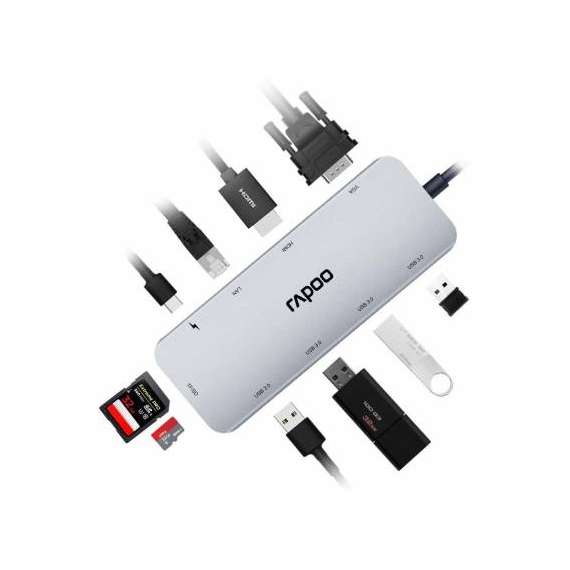 Rapoo XD200C USB C Adapter, 2 image